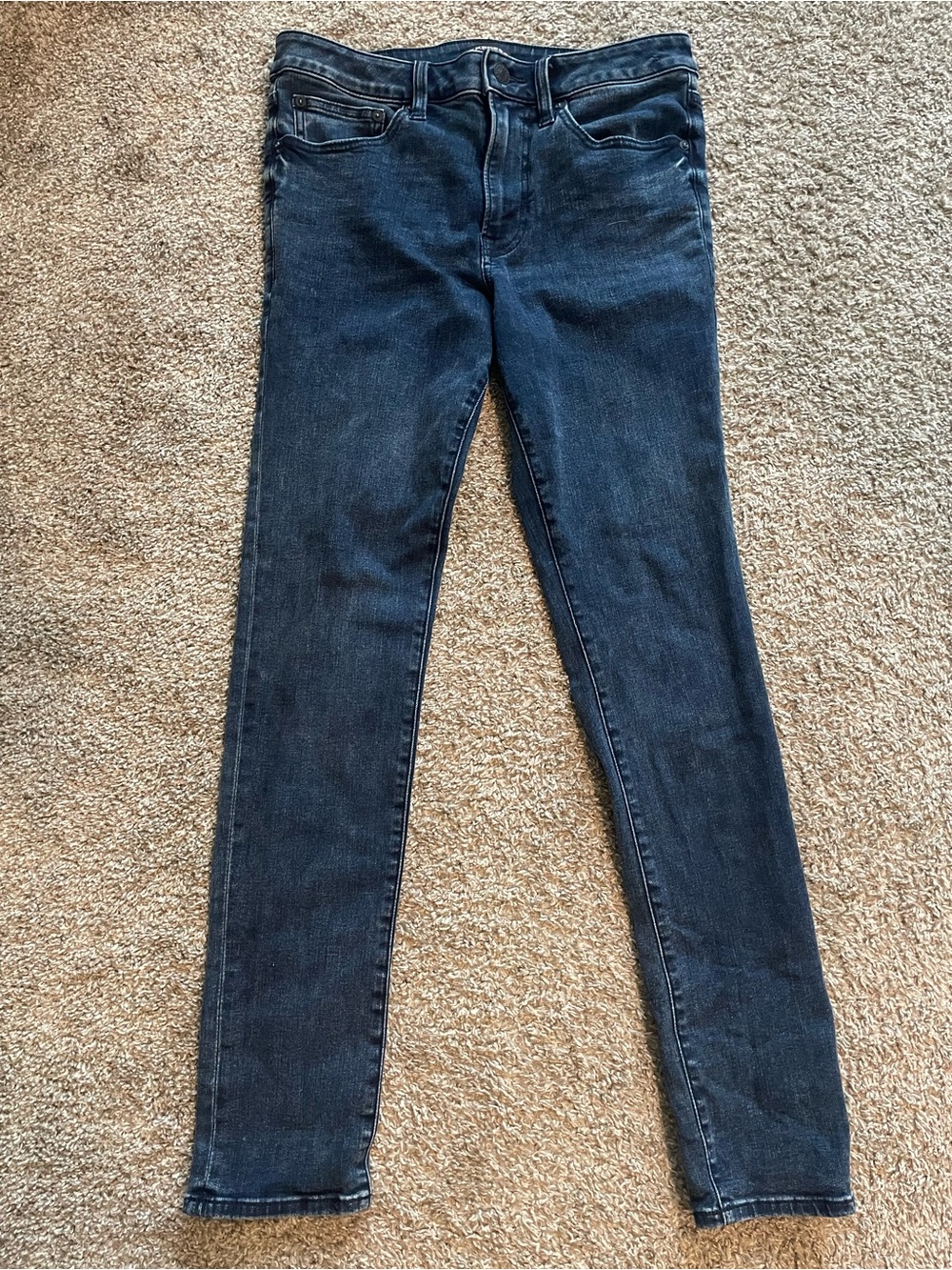 Express Men’s Dark Blue Skinny Jeans